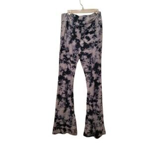 No Boundaries Womens Blue Tie Dye Bell Bottom Jegging Leggings Size XL 15-17